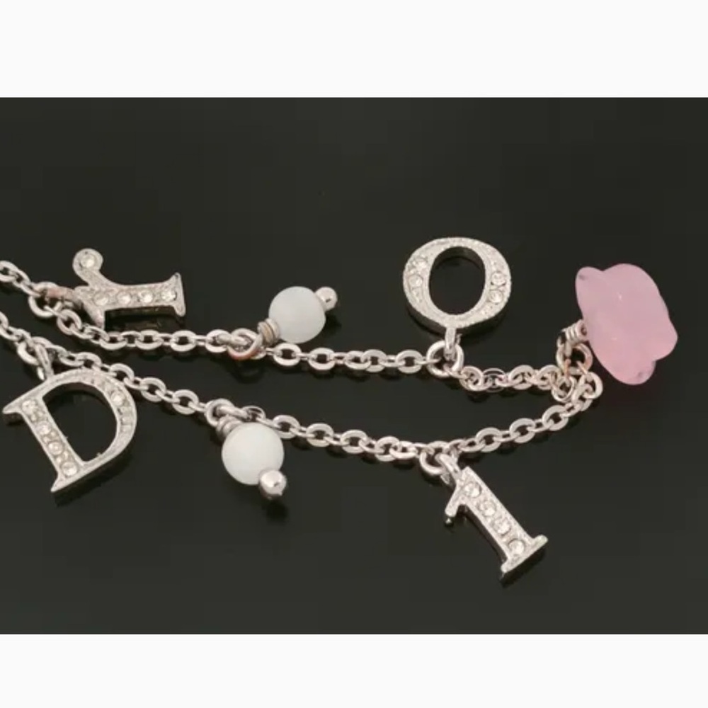Christian Dior Silver Rose Motif and Rhinestone Logo
Bracelet - Picture 6 of 10